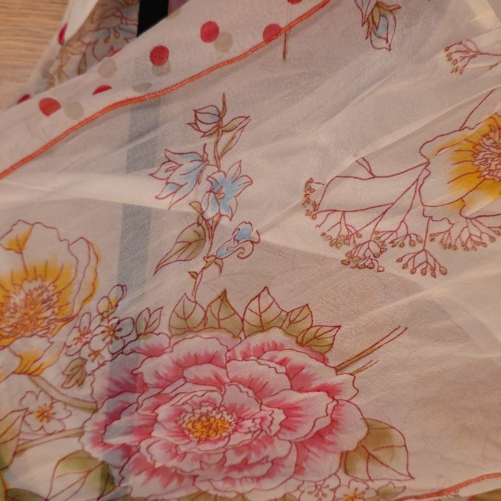 J. Jill Floral High Low Dress - Pink and Yellow - Picture 4 of 6